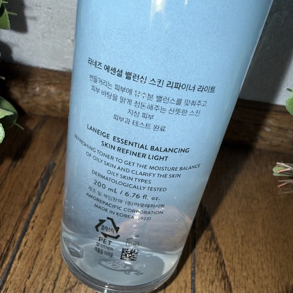 LANEIGE Essential Balancing Skin Refiner Light Toner for Face 200 mL Exp 12/27